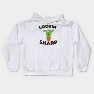 Awesome Looking Sharp - Funny Cactus Gift Kids Hoodie